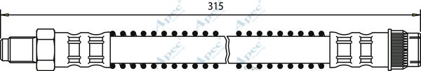 APEC BRAKING Тормозной шланг HOS3394